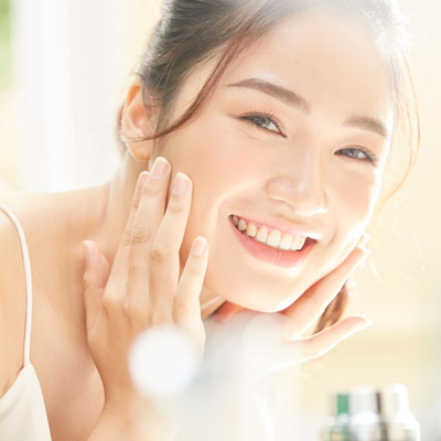 woman smiling white teeth